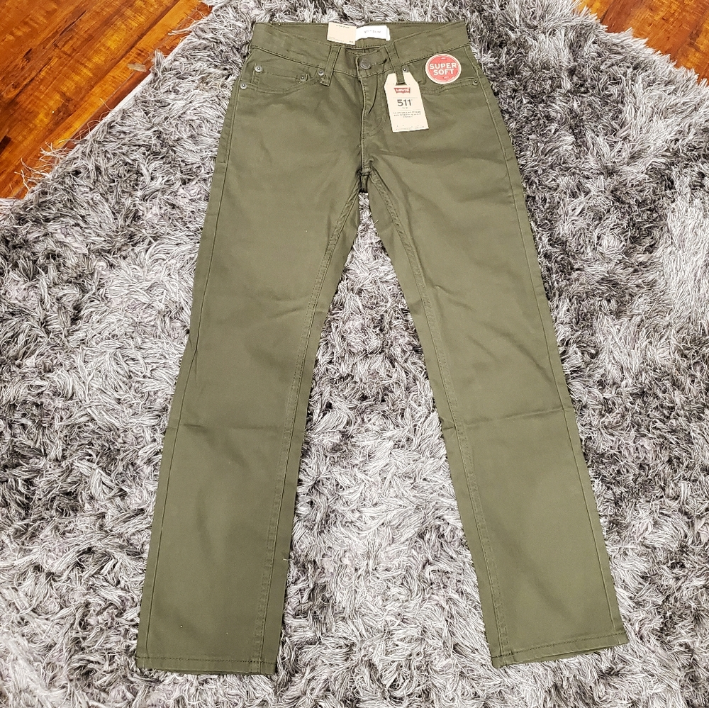 NWT Boy's Levi's 511 Slim Adjustable Waist pants size 10 (25x25)